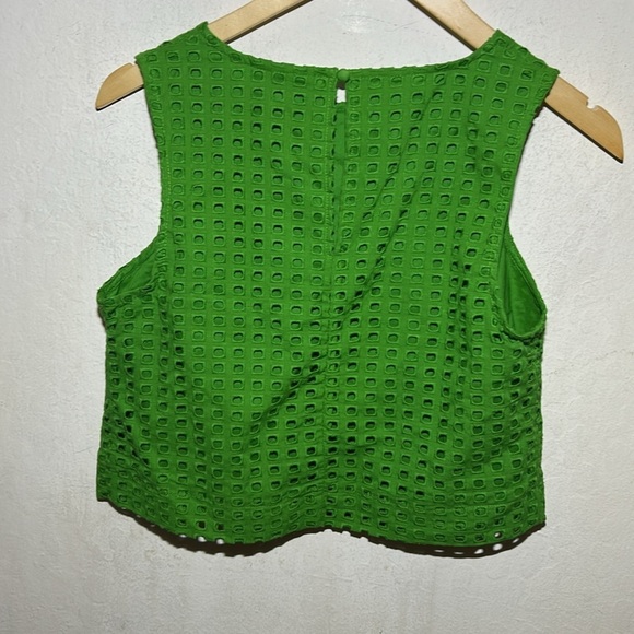 Kate Spade x Target Eyelet Shell Tank Top Green Size XS NWOT - Picture 6 of 9